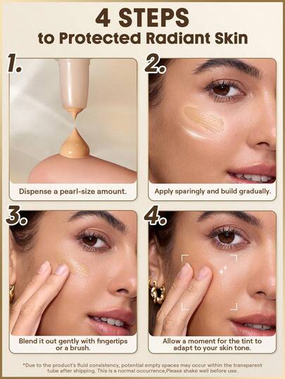 SHEGLAM Dew & Done ملون خفيف للبشرة مع Spf20-Fair علامة تجارية جمال مكياج ميكب مستحضرات تجميل للنساء الفتيات مثالي لفصل الشتاء الربيع مثالي ل- Y2K أزياء أنيقة رمضان هدية حفلة جاهز أفضل لون