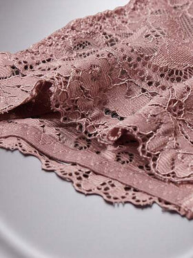 SHEIN طقم جي-سترنغ من الدانتيل المزدهر 5 قطعة، ملابس داخلية مثيرة
