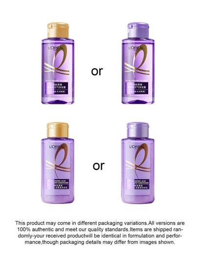 L'Oreal 100 مل حجم السفر شامبو + 100 مل بلسم. مشبع بحمض الهيالورونيك، يغذي الشعر بالرطوبة والبريق والحجم والتحكم في الزيوت.