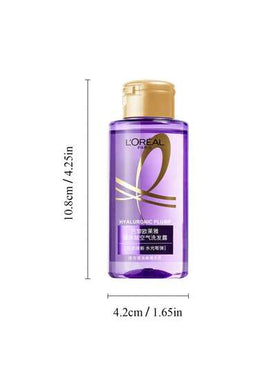 L'Oreal 100 مل حجم السفر شامبو + 100 مل بلسم. مشبع بحمض الهيالورونيك، يغذي الشعر بالرطوبة والبريق والحجم والتحكم في الزيوت.