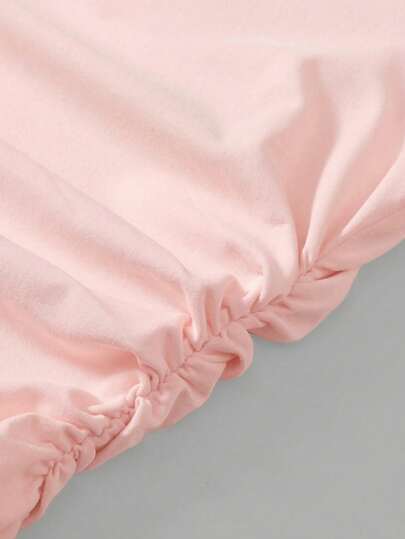 SHEIN فستان بنات مراهقات نوفا جلو أنيق بلون وردي ثابت، ذو ياقة عالية، مناسب للارتداء اليومي العادي والمدرسة، عودة إلى المدرسة، فستان التخرج