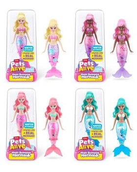 سلسلة سباحة الحيوانات الأليفة الحية ZURU PETS ALIVE MERMAID الإصدار 1 (1 حزمة)