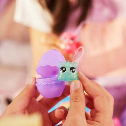 ZURU صندوق بيضة وحيد القرن الصغير من Rainbocorns Eggzania Baby Mania، 7 أنماط قابلة للجمع، تجربة مفاجئة، هدية عيد ميلاد عيد الميلاد المثالية