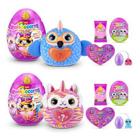 ZURU صندوق بيضة وحيد القرن الصغير من Rainbocorns Eggzania Baby Mania، 7 أنماط قابلة للجمع، تجربة مفاجئة، هدية عيد ميلاد عيد الميلاد المثالية