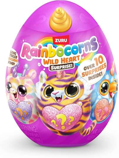 ZURU صندوق بيضة وحيد القرن الصغير من Rainbocorns Eggzania Baby Mania، 7 أنماط قابلة للجمع، تجربة مفاجئة، هدية عيد ميلاد عيد الميلاد المثالية
