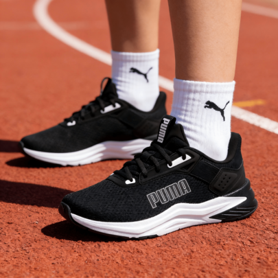 Puma حذاء الجري للرجال والنساء FTR Wave حذاء رياضي مريح وسهل الارتداء 311095-01