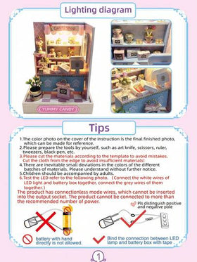 1 مجموعة مجسم متجر مصغر DIY عتادة المنزل، هدية شتوية ديكور الغرفة
