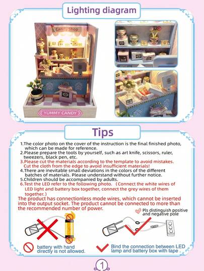 1 مجموعة مجسم متجر مصغر DIY عتادة المنزل، هدية شتوية ديكور الغرفة