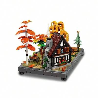 لعبة بناء الألغاز LEGO Icons Series 11372 حديقة كوخ الخريف هدية للأولاد والبنات
