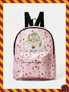 HARRY POTTER X SHEIN حقيبة ظهر ذات نمط كرتوني جميل، متعددة الوظائف، خفيفة الوزن، محمولة، سعة كبيرة مناسبة للطالبات الجامعيات والمدارس الإعدادية والثانوية والنشاطات الخارجية والسفر والمدارس الابتدائية والمبتدئين والمكاتب، هدية عيد الحب