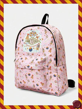 HARRY POTTER X SHEIN حقيبة ظهر ذات نمط كرتوني جميل، متعددة الوظائف، خفيفة الوزن، محمولة، سعة كبيرة مناسبة للطالبات الجامعيات والمدارس الإعدادية والثانوية والنشاطات الخارجية والسفر والمدارس الابتدائية والمبتدئين والمكاتب، هدية عيد الحب