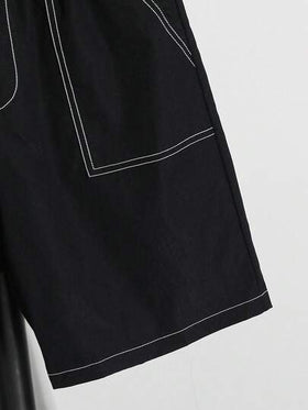 SHEIN مجموعة بولو قصيرة الأكمام مطبوعة بالحروف، وقميص محبوك وشورت مع جيب، أنيقة وعملية للمراهقين، مناسبة للربيع/الصيف، للارتداء اليومي، للرياضة، للخروجات، للمدرسة، للتجمعات، للعطلات، للتصوير الفوتوغرافي، للعودة إلى المدرسة