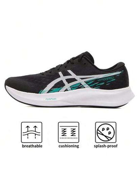 Asics حذاء جري HYPER SPEED 4 بتقنية النعل الأوسط FLYTEFOAM وبطانة النعل الخارجي المطاطية AHAR؛ حذاء تدريب لياقة بدنية للرجال 1011B874-002