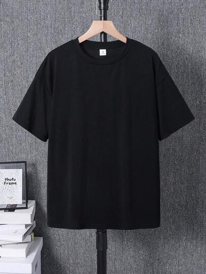SHEIN قميص تي شيرت بأكمام قصيرة مطبوع عليه رسم رائد فضاء وحروف مناسب للارتداء في الربيع والصيف، للاستخدام اليومي، للرياضة، للخروجات، للمدرسة، للحفلات، للمناسبات، للتصوير الفوتوغرافي
