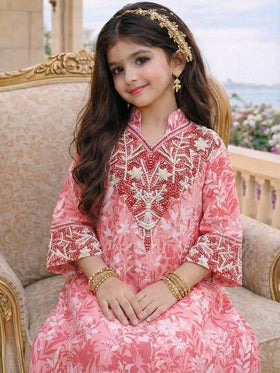 SHEIN رداء فضفاض على شكل حرف A مع أكمام 3/4 وذيل مشقوق، أزرق وأخضر