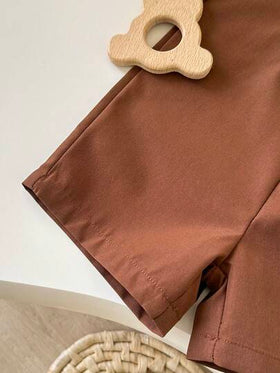SHEIN Playful Pals جمبسوت رضيع ذات جيب للأولاد