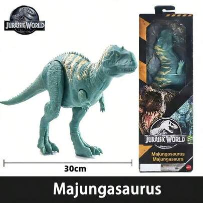 Mattel نموذج ديناصور جوراسيك وورلد إعادة الولادة الأساسي 30 سم/12 بوصة موساصورس، سبينوصورس، تيرانوصورس ريكس، سوكوميموس، ماجونجاصورس، كويتزالكواتلوس، باكيسيفالوصورس، لعبة حركة الفيلم 4 نفس سلسلة نماذج ديناصورات ثابتة متوسطة، مثالي لعرض هدايا تخرج وبداية ال