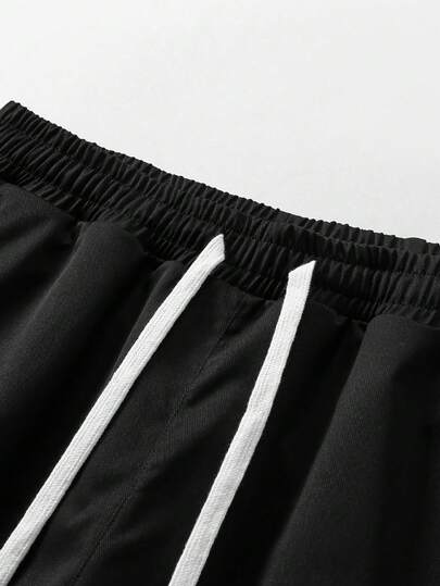 شورت كاجوال للرجال بسحاب، بطراز أمريكي للتنقل اليومي، صيفي