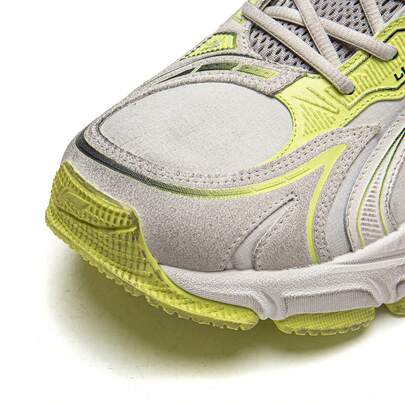 حذاء رياضي رجالي ضخم من LI-NING STARLIT L2K، بتصميم كلاسيكي مستوحى من حقبة الألفية الجديدة، مصنوع من قماش شبكي وجلد سويدي، موديل AGLW005