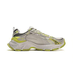 حذاء رياضي رجالي ضخم من LI-NING STARLIT L2K، بتصميم كلاسيكي مستوحى من حقبة الألفية الجديدة، مصنوع من قماش شبكي وجلد سويدي، موديل AGLW005