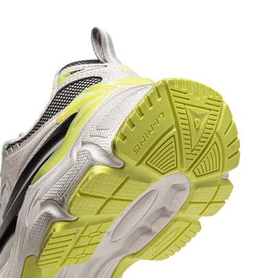 حذاء رياضي رجالي ضخم من LI-NING STARLIT L2K، بتصميم كلاسيكي مستوحى من حقبة الألفية الجديدة، مصنوع من قماش شبكي وجلد سويدي، موديل AGLW005