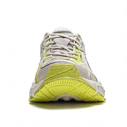 حذاء رياضي رجالي ضخم من LI-NING STARLIT L2K، بتصميم كلاسيكي مستوحى من حقبة الألفية الجديدة، مصنوع من قماش شبكي وجلد سويدي، موديل AGLW005