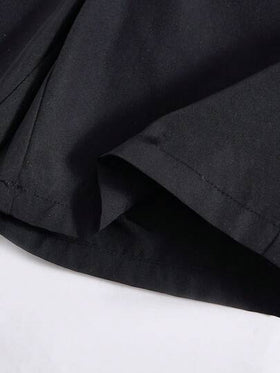 SHEIN 3 قطع طقم بدلة للفتى المراهق: قميص ذو ياقة، بنطال مع أشرطة قابلة للفصل، وربطة عنق أنيقة