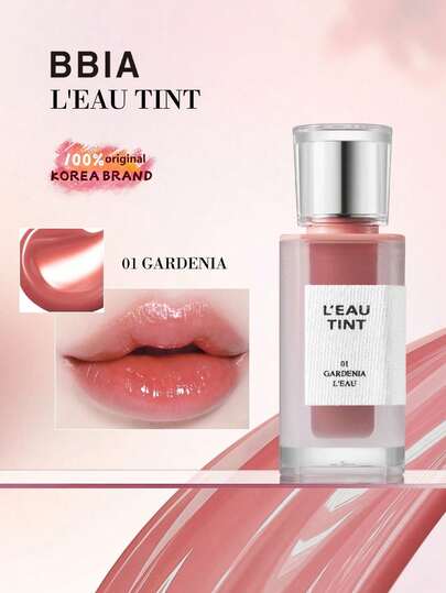 Bbia زهرة الياسمين L'EAU TINT 01، مرطب لامع ومنتفخ، شفاه ناعمة ومريحة، خفيف غير لزج، صيغة العناية بالشفاه، هدية رائعة، مكياج كوري، 4.5 جرام / 0.158 أونصة