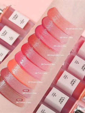 Bbia زهرة الياسمين L'EAU TINT 01، مرطب لامع ومنتفخ، شفاه ناعمة ومريحة، خفيف غير لزج، صيغة العناية بالشفاه، هدية رائعة، مكياج كوري، 4.5 جرام / 0.158 أونصة
