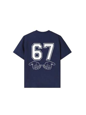 تي شيرت بطبعة خطوط النخيل "67" للأولاد المراهقين، تي شيرت بياقة طاقم وأكمام قصيرة، قماش ناعم ومريح، لباس علوي صيفية عصرية للأولاد