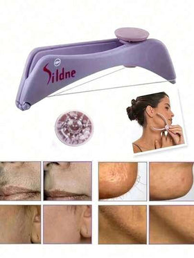 جهاز إزالة الشعر اليدوي من الوجه، إزالة شعر الحواجب والخدود بنابض محمول، جهاز العناية بالبشرة اليدوي البلاستيكي، اكسسوارات تجميل وميك آب بدون عطر