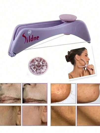 جهاز إزالة الشعر اليدوي من الوجه، إزالة شعر الحواجب والخدود بنابض محمول، جهاز العناية بالبشرة اليدوي البلاستيكي، اكسسوارات تجميل وميك آب بدون عطر
