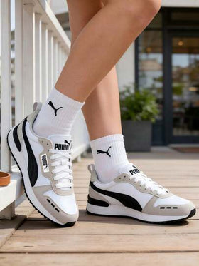 Puma أحذية رياضية كاجوال منخفضة الكعب بنمط كلاسيكي، أحذية رياضية للاستخدام اليومي، ينصح بطلب مقاس أصغر بنصف مقاس، 373117