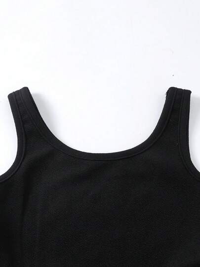 SHEIN فستان بخصر مربوط وهامش مظلة للفتيات المراهقات للعطلات والتنقل، وشال بحري مخطط