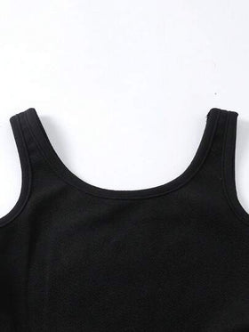 SHEIN فستان بخصر مربوط وهامش مظلة للفتيات المراهقات للعطلات والتنقل، وشال بحري مخطط