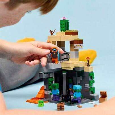 LEGO لعبة تركيب الكتل الخشبية لسلسلة ماينكرافت ليجو 21587 سجن الزومبي هدية للأطفال