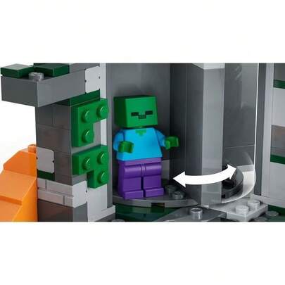 LEGO لعبة تركيب الكتل الخشبية لسلسلة ماينكرافت ليجو 21587 سجن الزومبي هدية للأطفال