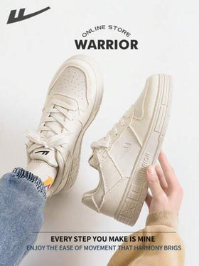 WARRIOR أحذية رياضية للرجال ذات طراز متواضع وراحة في الربيع والخريف، أحذية كاجوال أنيقة مناسبة للارتداء طوال العام، مقاومة للتآكل والصلبة لتدريبات الركض