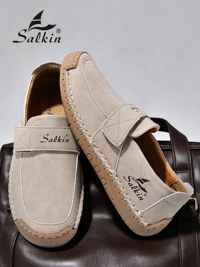 Salkin أحذية كاجوال نسائية موضة جديدة، أحذية رياضية يدوية الصنع، أحذية لوفرز، خفيفة الوزن، قابلة للتنفس، ناعمة ومريحة مع نعل مسطح مضاد للانزلاق، أحذية جلد مدبوغ صناعي مناسبة للخارج، الفساتين، الجينز، المشي اليومي، التنزه، الأمهات، متوسطي العمر، الشباب، ال