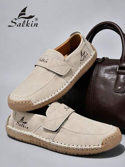 Salkin أحذية كاجوال نسائية موضة جديدة، أحذية رياضية يدوية الصنع، أحذية لوفرز، خفيفة الوزن، قابلة للتنفس، ناعمة ومريحة مع نعل مسطح مضاد للانزلاق، أحذية جلد مدبوغ صناعي مناسبة للخارج، الفساتين، الجينز، المشي اليومي، التنزه، الأمهات، متوسطي العمر، الشباب، ال