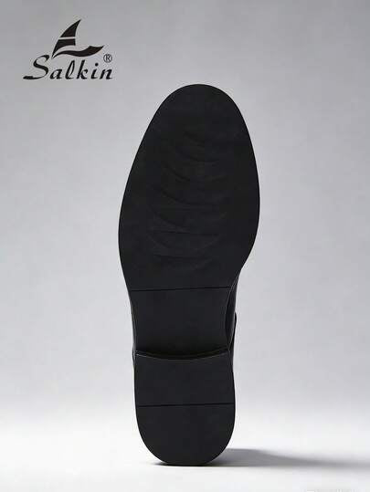 Salkin أحذية أكسفورد جلدية أنيقة رسمية للرجال ذات تصميم علوي بتصميم أنيق