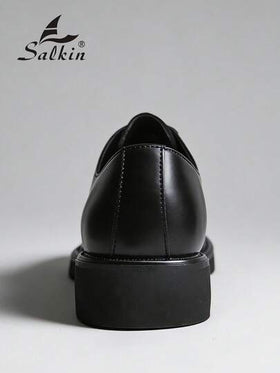 Salkin أحذية أكسفورد جلدية أنيقة رسمية للرجال ذات تصميم علوي بتصميم أنيق، ذات نعل صلب مضاد للانزلاق مناسبة للحفلات والزفاف والمناسبات الاجتماعية في الربيع والخريف، تأتي ب