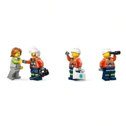 LEGO طقم كتل بناء طائرة هليكوبتر خفر السواحل - ديكور غرفة ومنزل، هدية عيد ميلاد مثالية للأطفال