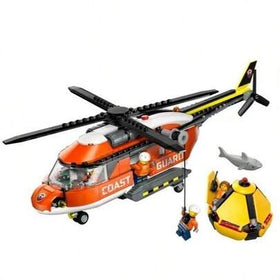 LEGO طقم كتل بناء طائرة هليكوبتر خفر السواحل - ديكور غرفة ومنزل، هدية عيد ميلاد مثالية للأطفال