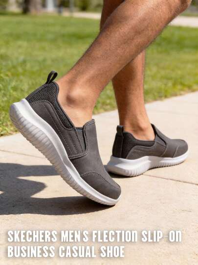Skechers أحذية رياضية بسيطة ومريحة للرجال، حذاء كاجوال سهل الارتداء للاستخدام اليومي والخارجي، رقم الطراز 8790000-CHA