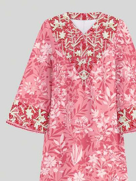 SHEIN طباعة زهرية حلوة، جلابية فتاة مسلمة جميلة، فستان بنات مراهقات بسيط وعصري مناسب للربيع والصيف، عباءة صلاة، راحة وسهولة، ملابس كاجوال، أجواء العطلات، كفتان متواضع، جلابية، ملابس كاجوال، ملابس ربيع وصيف، طراز جديد، موضة ربيع وصيف