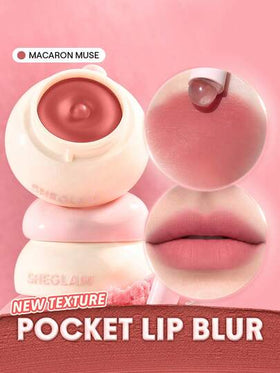 SHEGLAM Bounce Putty Pocket معجون الشفاه-Macaron Muse روج تنت أرواج علامة تجارية جمال مكياج ميكب مستحضرات تجميل للنساء الفتيات مثالي لفصل الشتاء الربيع مثالي ل- Y2K أزياء أنيقة رمضان هدية حفلة جاهز أفضل لون