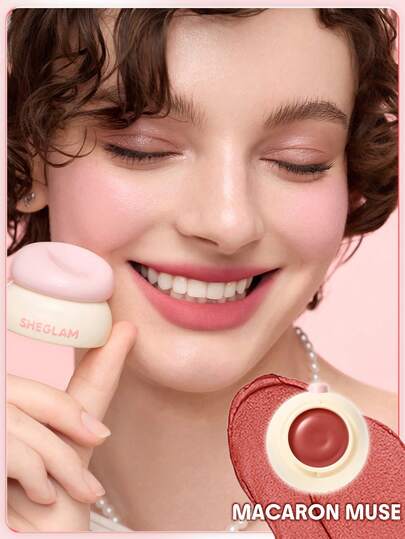 SHEGLAM Bounce Putty Pocket معجون الشفاه-Macaron Muse روج تنت أرواج علامة تجارية جمال مكياج ميكب مستحضرات تجميل للنساء الفتيات مثالي لفصل الشتاء الربيع مثالي ل- Y2K أزياء أنيقة رمضان هدية حفلة جاهز أفضل لون
