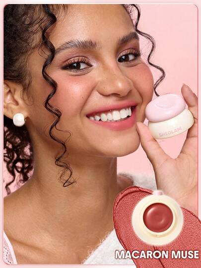 SHEGLAM Bounce Putty Pocket معجون الشفاه-Macaron Muse روج تنت أرواج علامة تجارية جمال مكياج ميكب مستحضرات تجميل للنساء الفتيات مثالي لفصل الشتاء الربيع مثالي ل- Y2K أزياء أنيقة رمضان هدية حفلة جاهز أفضل لون