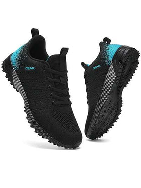 أحذية رياضية تنفس للرجال كبار الحجم، أحذية تدريب خفيفة الوزن بلون أحادي مقاوم للانزلاق للاستخدام في الأماكن المفتوحة